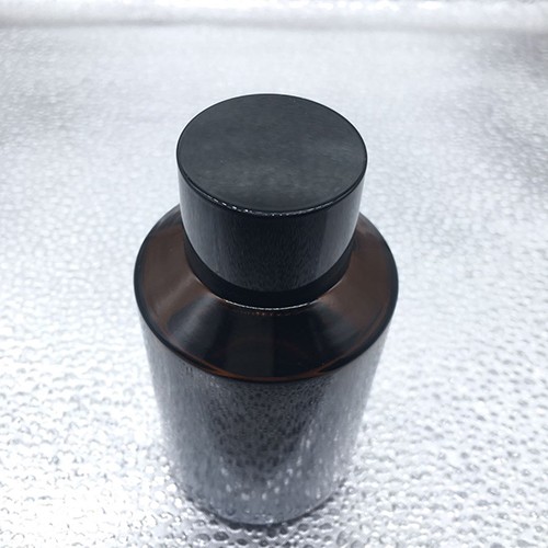 100 ML Cylinder Amber Glass Medicine Bottles with Plastic Screw Cap