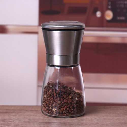 304 Stanless Steel Glass Grinder Jar for Food Seasoning 