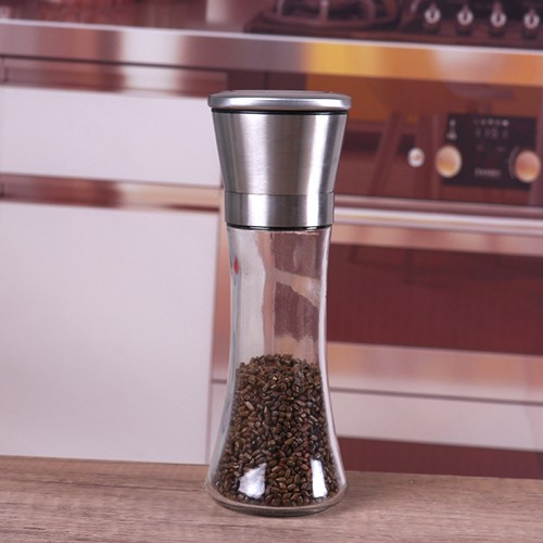 304 Stanless Steel Glass Grinder Jar for Food Seasoning 