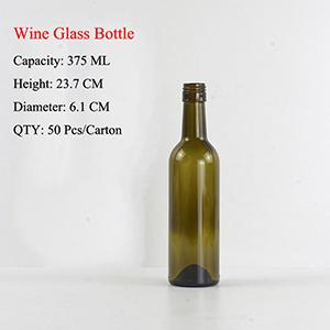 375 ML Bordeaux Glass Wine Bottle from Manufacturer