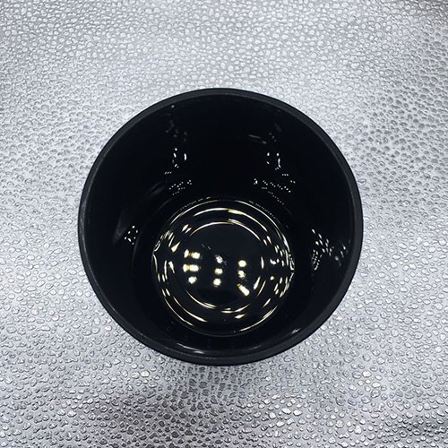 3D Printing Logo 420 ML Dark Black Empty Glass Candle Holder