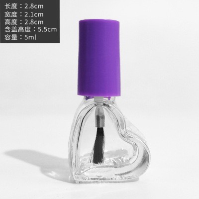 Wholesale 5 ML Glass Nail Oil Jar with Brush 