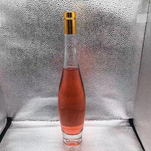 No.7 of 500 ML Round Clear Glass Wine Bottle with Plastic Screw Cap