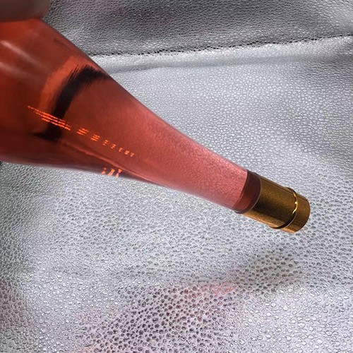 No.7 of 500 ML Round Clear Glass Wine Bottle with Plastic Screw Cap