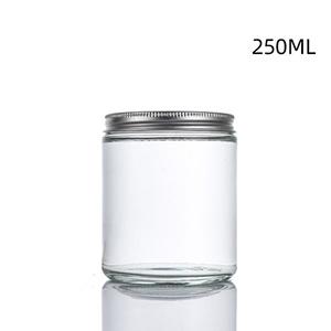 9 OZ Glass Wax Jar with Metal Screw for Wholesale