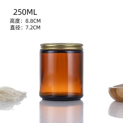 9 OZ Glass Wax Jar with Metal Screw for Wholesale