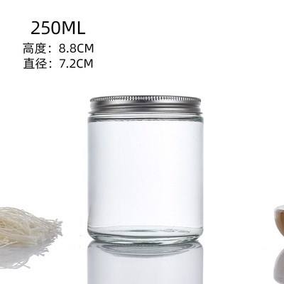 9 OZ Glass Wax Jar with Metal Screw for Wholesale