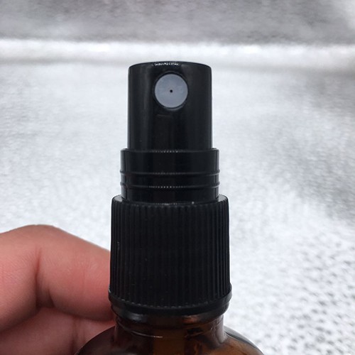 50 ML Amber Cylinder Perfume Glass Bottle with Pump Sprayer