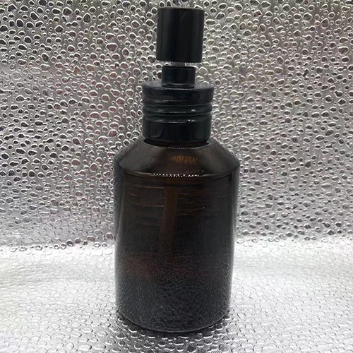 60 ML Amber Cylinder Perfume Glass Bottle with Pump Sprayer