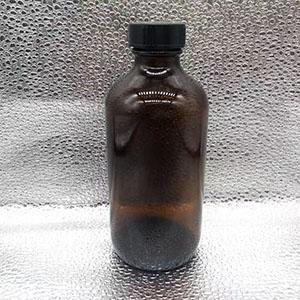 8.9 OZ Amber Medical Grade Oral Liquid Medicine Bottle with Plastic Screw Cap