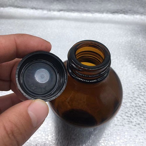 8.9 OZ Amber Medical Grade Oral Liquid Medicine Bottle with Plastic Screw Cap