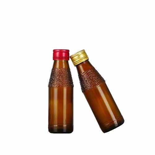 Amber Syrup Glass Jar