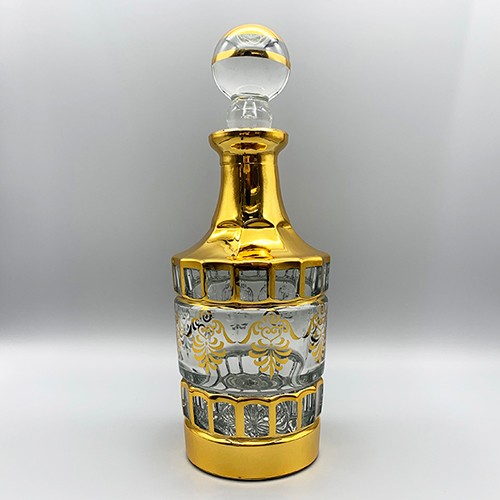 Aroma Fragrance Glass Diffuser with Hot Gold Stamp Pattern