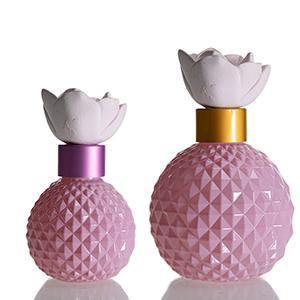 Wholesale Glass Diffuser Aromatherapy Bottle Assorted Pineapple Glass Jar with Reed Flower for Essential Oil Perfume Fragrance 