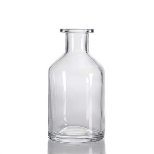 Wholesale Glass Diffuser Aromatherapy Bottle Cylinder Round Clear Glass Jar for Essential Oil Perfume Fragrance