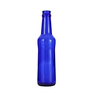 Bulk Sale Beer Liquor Spirit Vodka Wine Water Cobalt Blue Glass Bottle for Mould Mold Customization