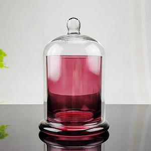 Bell Cloche Shape Glass Wax Holder with Many Colors