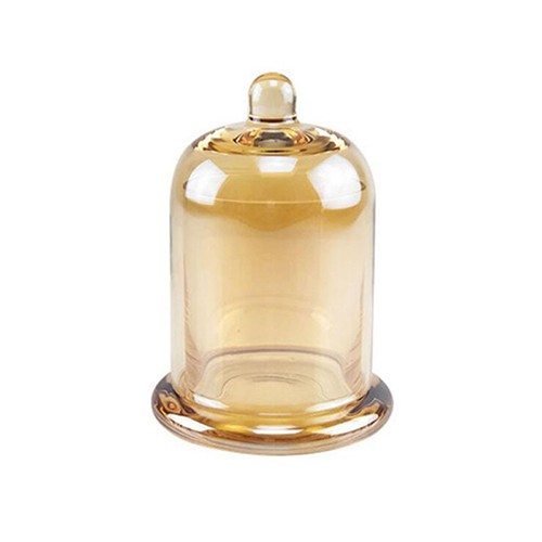 Bell Cloche Shape Glass Wax Holder with Many Colors