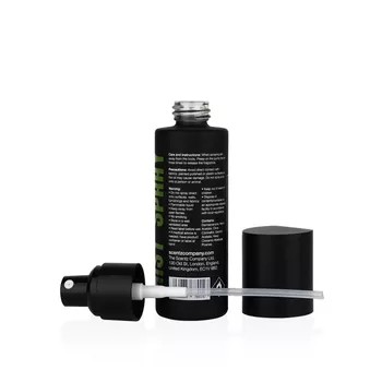 Black Matte Perfume Glass Bottle with Atomizer
