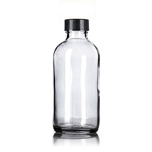 Boston Clear Glass Bottle with Dispenser 