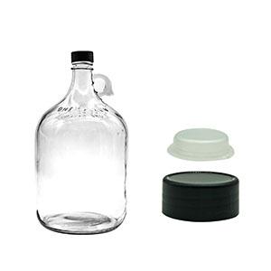 China Bulk Sale 1 Gallon California Growler Fruit Wine Beer Clear Glass Jugs Bottle with Holder Handle  