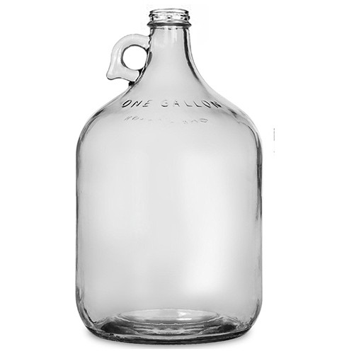 China Bulk Sale 1 Gallon California Growler Fruit Wine Beer Clear Glass Jugs Bottle with Holder Handle  