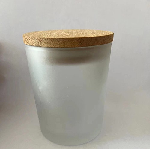 Candle Glass Cup with Bamboo Lid Wholesale