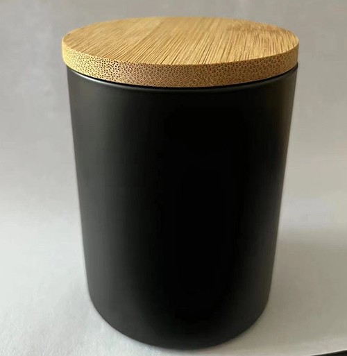 Candle Glass Cup with Bamboo Lid Wholesale