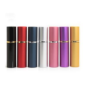 China Factory Sale Cosmetic Portable Refillable Perfume Assorted Color Aluminum Alloy Shell Glass Bottle with Pump Atomizer 