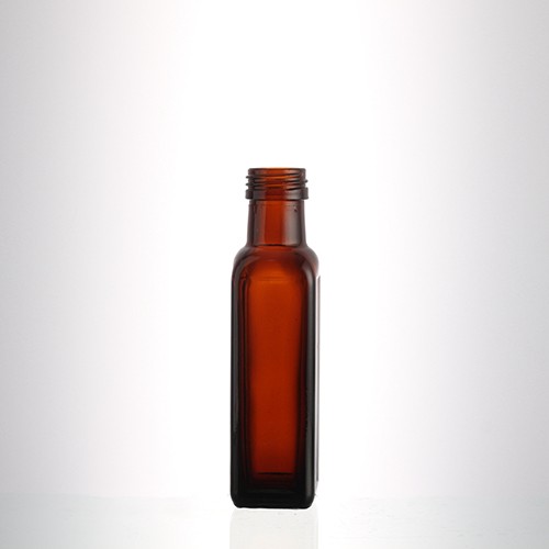China Factory Supplier Wholeasle Amber Square Olive Oil Sauce Vinegar Kithchen Condiment Glass Botttle Jar for Custom Logo Package