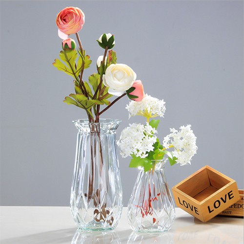 China Supplier Ins Style Centerpiece Decorative Colored  Flower Vase Glass for Decoration Wedding Party Home Office Room 