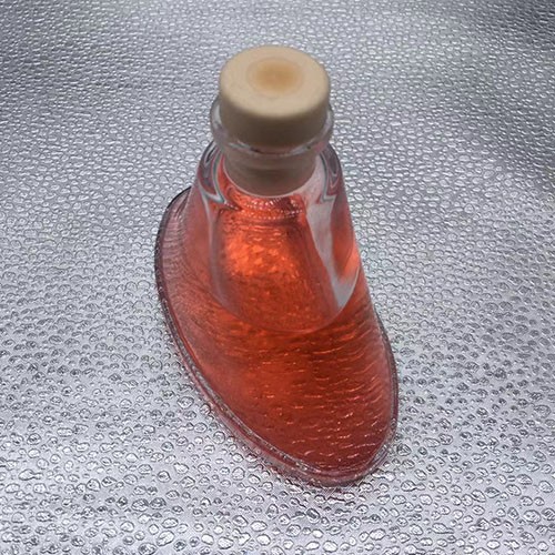 110 ML Clear Boat Shape Aromatherapy Glass Bottle with Lid