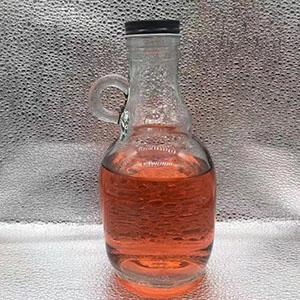 18.9 OZ Clear California Glass Wine Bottle with Metal Screw Cap