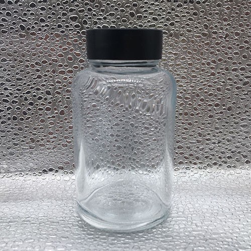 90 ML Clear Cylinder Glass Medicine Bottles with Plastic Screw Cap