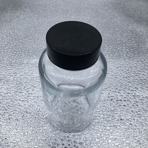 90 ML Clear Cylinder Glass Medicine Bottles with Plastic Screw Cap