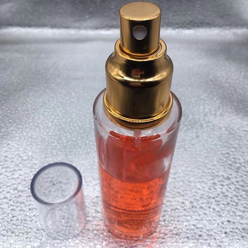 100 ML Clear Cylinder Perfume Glass Bottle with Pump Sprayer