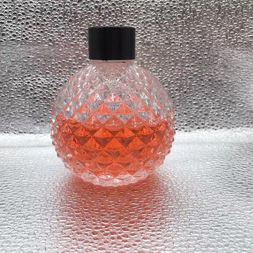 210 ML Clear Pineapple Shape Aromatherapy Glass Bottle with Plastic Screw Cap