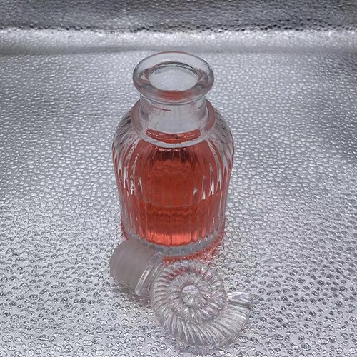90 ML Clear Roma Shape Aromatherapy Glass Bottle with Lid