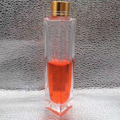 55 ML Clear Square Bottom Essential Oil Bottle with Screw Cap
