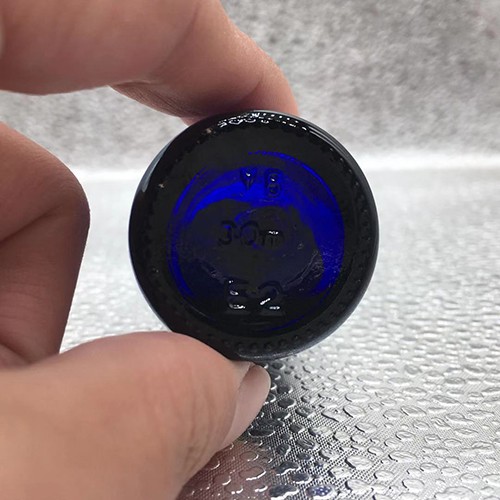 1 OZ Cobalt Blue Glass Dropper Essential Oil Bottle with Glass Pipette