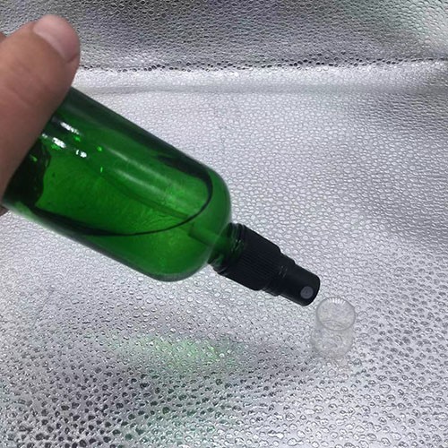 100 ML Cobalt Green Cylinder Perfume Glass Bottle with Pump Sprayer