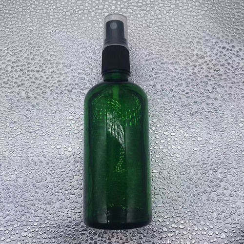 100 ML Cobalt Green Cylinder Perfume Glass Bottle with Pump Sprayer