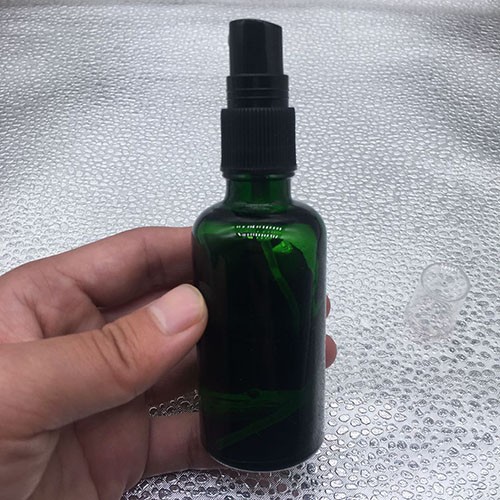 50 ML Cobalt Green Perfume Glass Bottle with Pump Sprayer