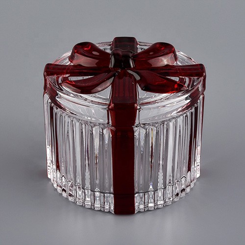 Crystal Glass Candle Jar Luxury Empty Glass Cup with Lid for Making Candle Holder from China Wholesale Supplier 