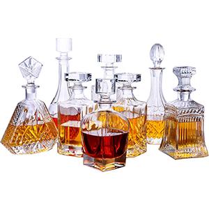 Crystal Glass Wine Bottle Lead-free Unique Style Empty Wine Bottle for Whiskey Brandy Vodka XO from China Supplier for Wholesale