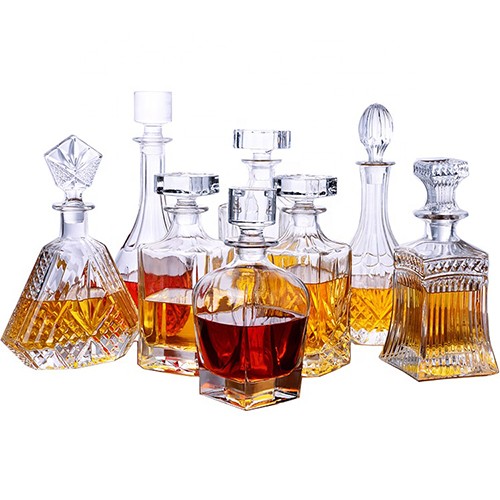 Crystal Glass Wine Bottle Lead-free Unique Style Empty Wine Bottle for Whiskey Brandy Vodka XO from China Supplier for Wholesale