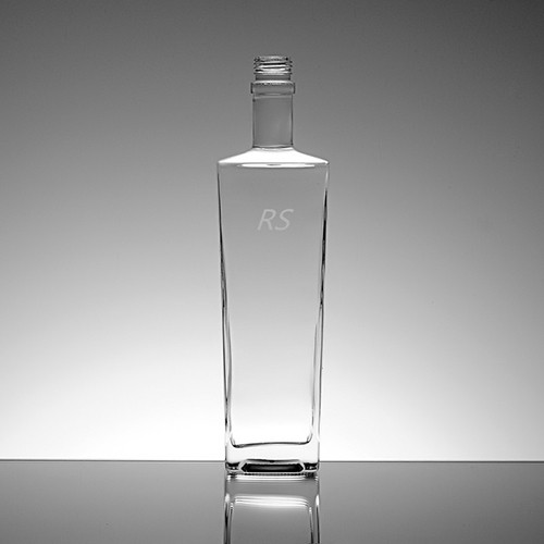 Wholesale Crystal Glass Wine Clear Bottle for Gin Rum Brandy Spirit Whisky Vodka from Factory Manufacturer