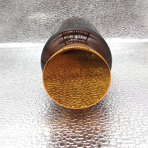   210 ML Cylinder Amber Glass Medicine Bottles with Plastic Screw Cap