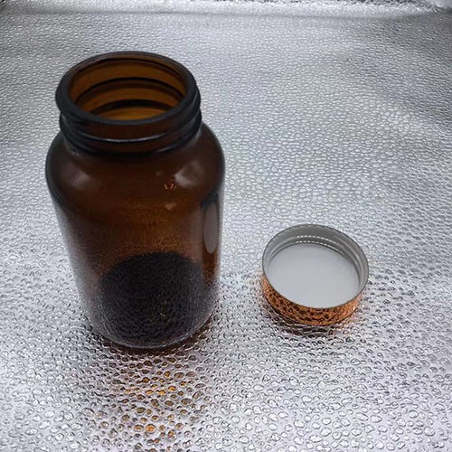 165 ML Cylinder Amber Glass Medicine Bottles with Plastic Screw Cap