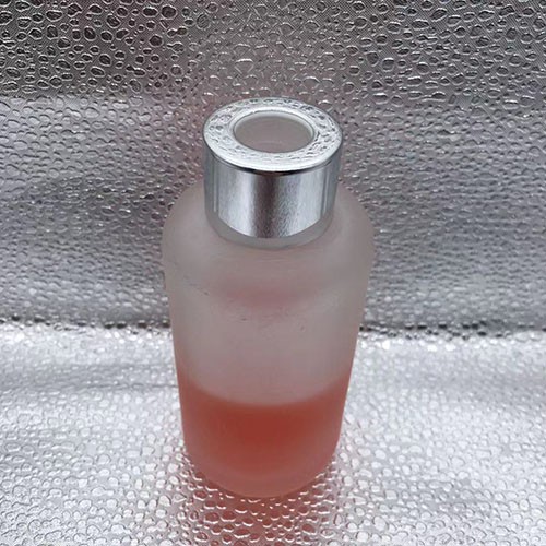 3.6 OZ  Cylinder Frosted Aromatherapy Glass Bottle with Lid